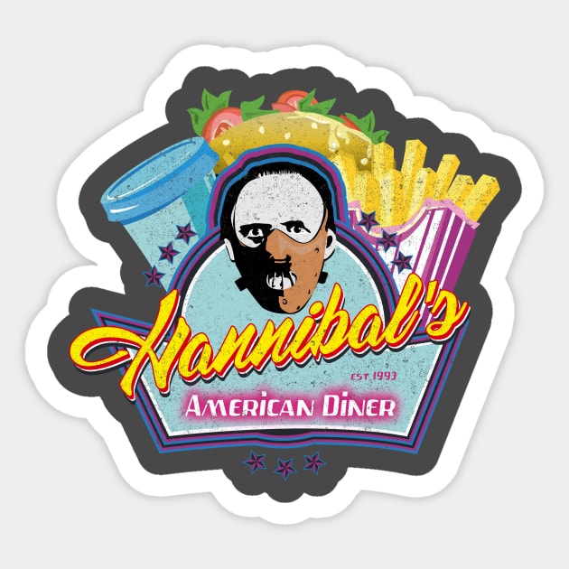 Hannibal diner Sticker by BOEC Gear